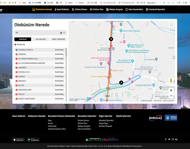 Municipal Transport Website